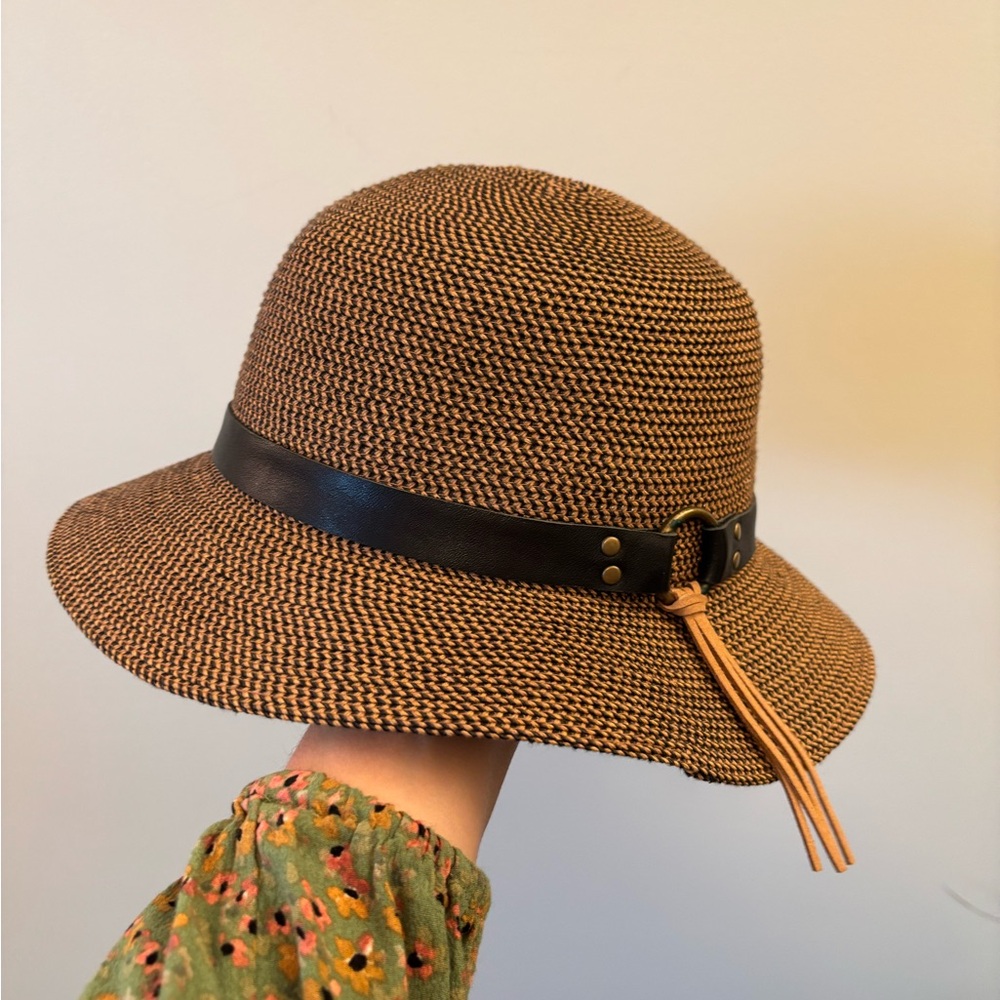 Sunday Afternoons Woven Hat with Black Band & Tassel